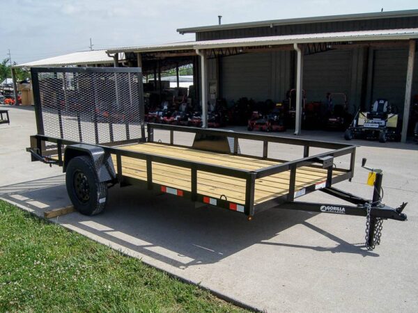 6.4x12 Straight Deck Utility Trailer 3,500lb Axles Tall Gate - Image 7