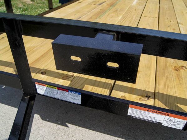 6.4x12 Straight Deck Utility Trailer 3,500lb Axles Tall Gate - Image 9