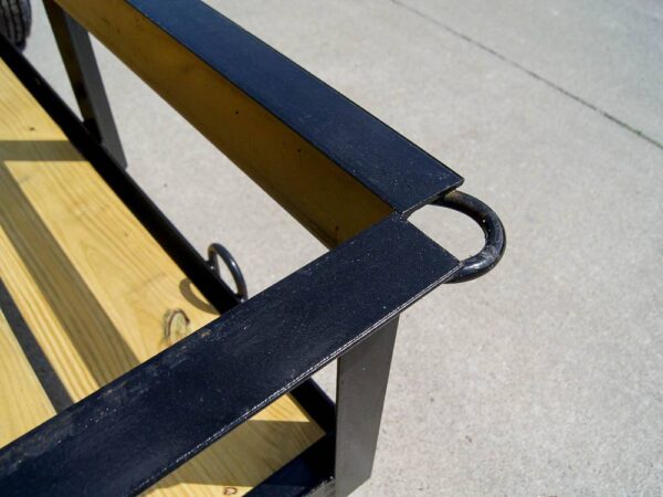 6.4x12 Straight Deck Utility Trailer 3,500lb Axles Tall Gate - Image 10