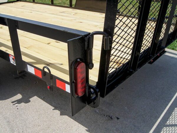 6.4x12 Straight Deck Utility Trailer 3,500lb Axles Tall Gate - Image 14