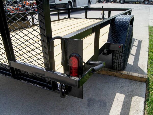 6.4x12 Straight Deck Utility Trailer 3,500lb Axles Tall Gate - Image 15