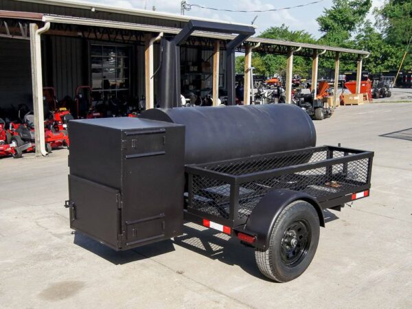 250 Gallon Pull-Behind BBQ Smoker Single Door with Counterweight 3500lb Axle - Image 4
