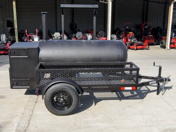 250 Gallon Pull-Behind BBQ Smoker Single Door with Counterweight 3500lb Axle - Image 5