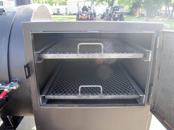 250 Gallon Pull-Behind BBQ Smoker Single Door with Counterweight 3500lb Axle - Image 11