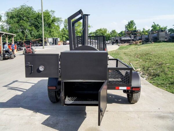 250 Gallon Pull-Behind BBQ Smoker Single Door with Counterweight 3500lb Axle - Image 12