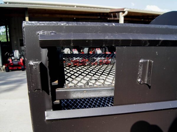 250 Gallon Pull-Behind BBQ Smoker Single Door with Counterweight 3500lb Axle - Image 14