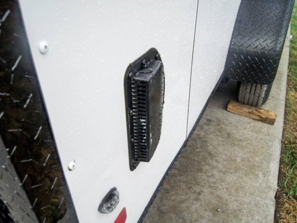 7x14 Enclosed Trailer White V-Nose Blackout Package 3,500lb Axle Storage - Image 8