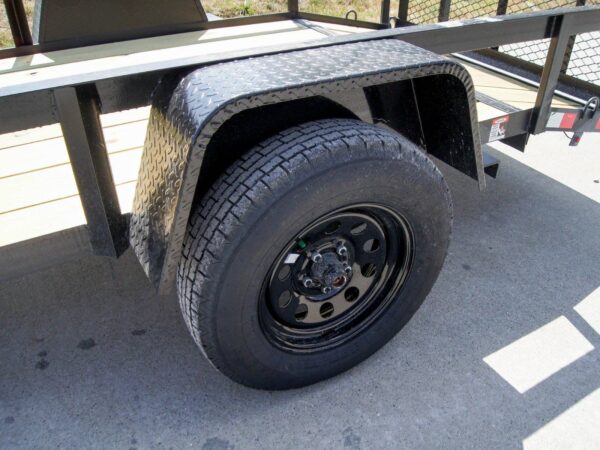 5x12 Powder Coated Dovetail Utility Trailer 3500lb Axle - Image 10