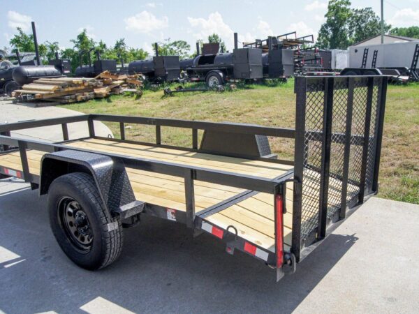 5x12 Powder Coated Dovetail Utility Trailer 3500lb Axle - Image 11