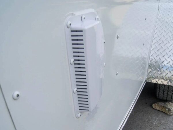 7x16 White V-Nose Enclosed Trailer with Elect Pkg (2) 3500lb Axle Storage - Image 10