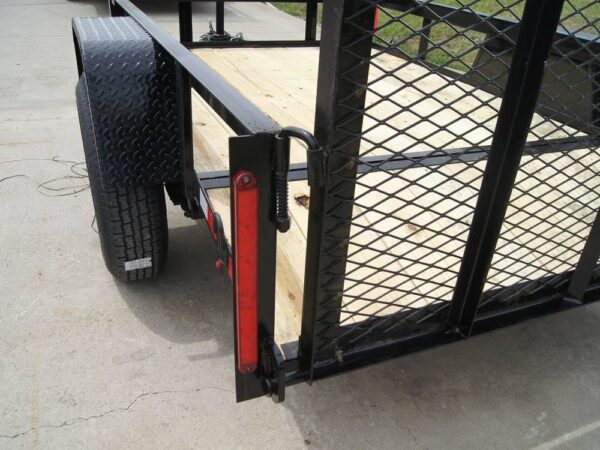 5x8 Powder Coated Dovetail Utility Trailer Single 3,500lb Axle - Image 11