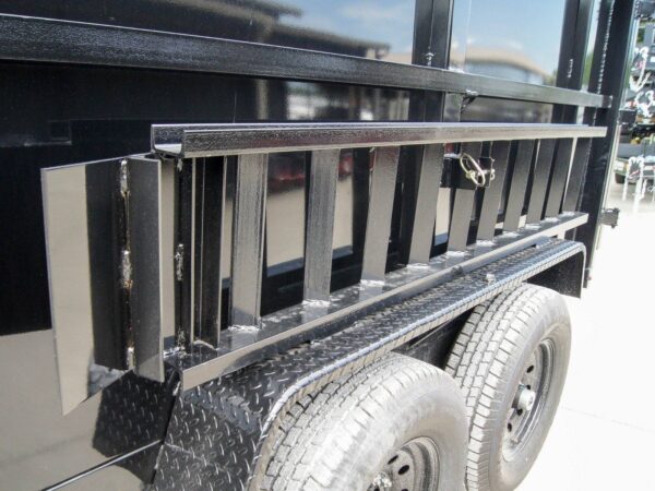 7x12 Gooseneck Hydraulic Dump Trailer with 4ft Side (2) 6K Axles - Image 18