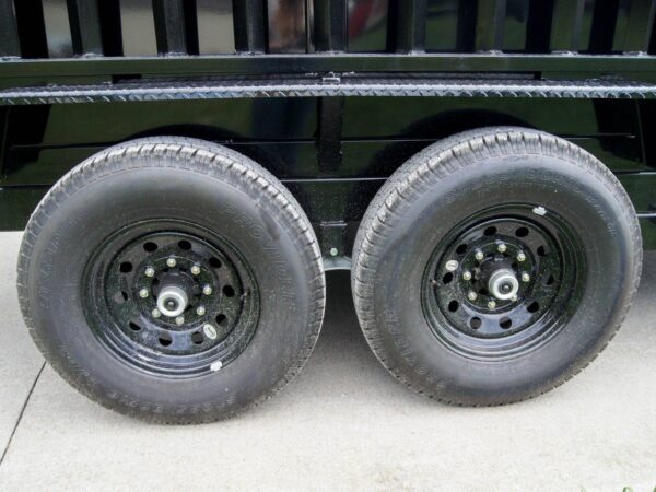 7x12 Gooseneck Hydraulic Dump Trailer with 4ft Side (2) 6K Axles - Image 21