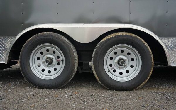 8.5' x 16' Charcoal Gray Concession Trailer with Appliances - Image 10
