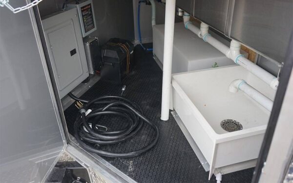 8.5' x 16' Charcoal Gray Concession Trailer with Appliances - Image 13