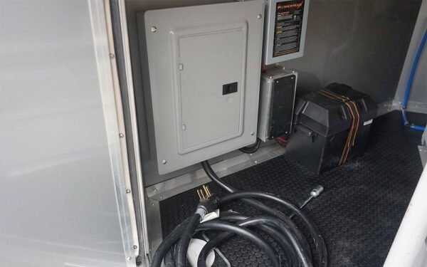 8.5' x 16' Charcoal Gray Concession Trailer with Appliances - Image 14