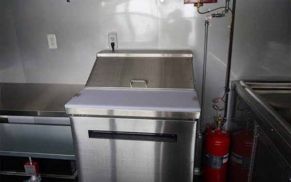 8.5' x 16' Charcoal Gray Concession Trailer with Appliances - Image 20