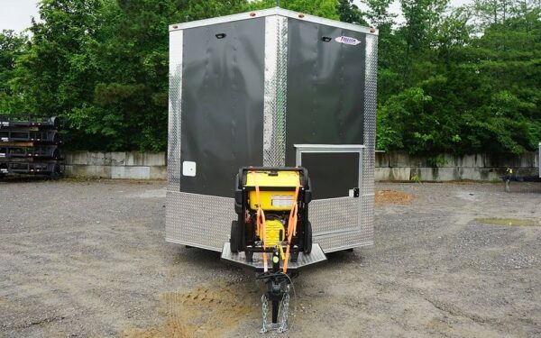 8.5' x 16' Charcoal Gray Concession Trailer with Appliances - Image 4