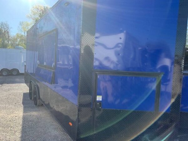 8.5 x 20' Cobalt Blue Food Vending Concession Food Trailer With Appliances - Image 17
