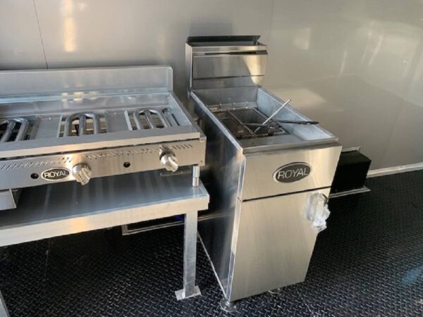 8.5 x 20' Cobalt Blue Food Vending Concession Food Trailer With Appliances - Image 10