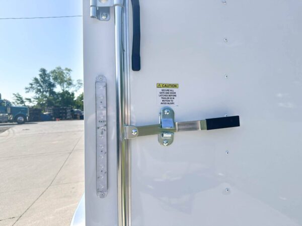 7x12 White V-Nose Enclosed Trailer (2) 3,500lb Axles Storage - Image 11