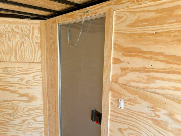 7x12 White V-Nose Enclosed Trailer (2) 3,500lb Axles Storage - Image 14