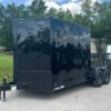 7x18 Black with Blackout Hybrid Enclosed Trailer (2) 7K Axles Storage - Image 3
