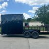 7x18 Black with Blackout Hybrid Enclosed Trailer (2) 7K Axles Storage - Image 5