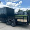 7x18 Black with Blackout Hybrid Enclosed Trailer (2) 7K Axles Storage - Image 6