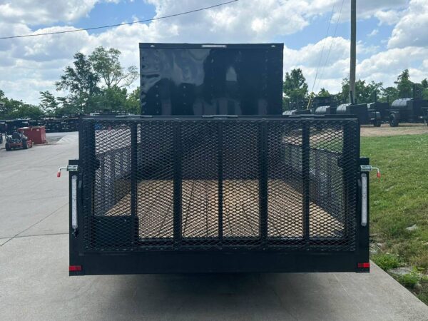 7x18 Black with Blackout Hybrid Enclosed Trailer (2) 7K Axles Storage - Image 7
