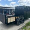 7x18 Black with Blackout Hybrid Enclosed Trailer (2) 7K Axles Storage - Image 8