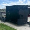 7x18 Black with Blackout Hybrid Enclosed Trailer (2) 7K Axles Storage - Image 4