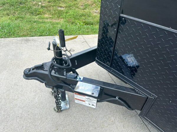 7x18 Black with Blackout Hybrid Enclosed Trailer (2) 7K Axles Storage - Image 10