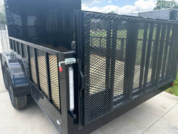 7x18 Black with Blackout Hybrid Enclosed Trailer (2) 7K Axles Storage - Image 14