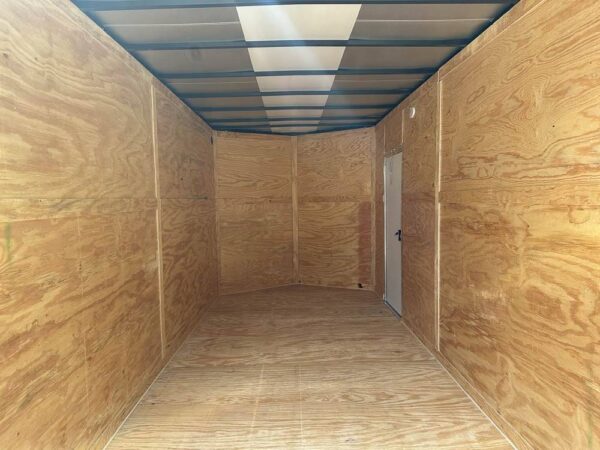 7x16 Black V-Nose Enclosed Storage Trailer (2) 3,500lb Axles - Image 15