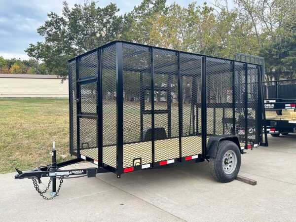 6.4x12 Straight Deck Aluminum Can Recycle Utility Trailer 3,500lb Axle with Brakes