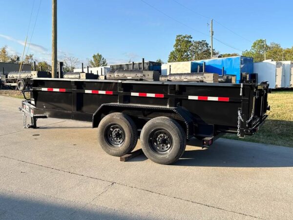 7x14 Gorilla Telescopic IBeam Dump Trailer with 2ft Sides (2) 7K Axles - Image 4