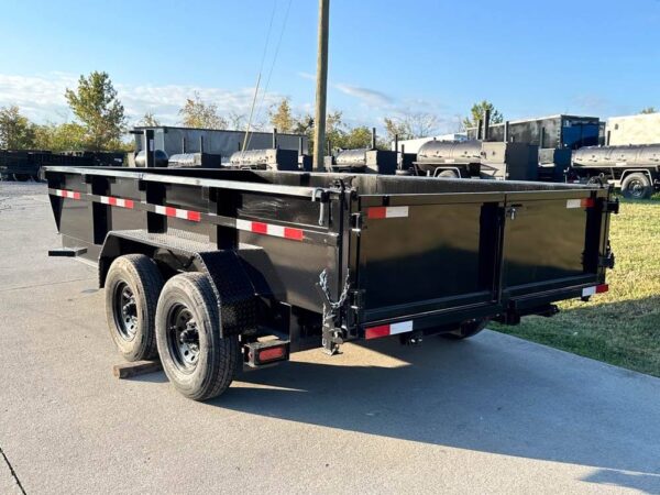7x14 Gorilla Telescopic IBeam Dump Trailer with 2ft Sides (2) 7K Axles - Image 5