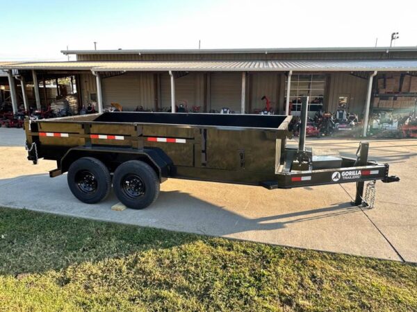 7x14 Gorilla Telescopic IBeam Dump Trailer with 2ft Sides (2) 7K Axles - Image 7