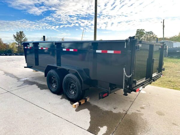 7x16 Gorilla Telescopic IBeam Dump Trailer with 3ft Sides (2) 7K Axles 14k GVWR - Image 5