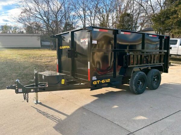 6x12 Hydraulic Dump Trailer with 4ft Sides (2) 5,200lb Axles - Image 3