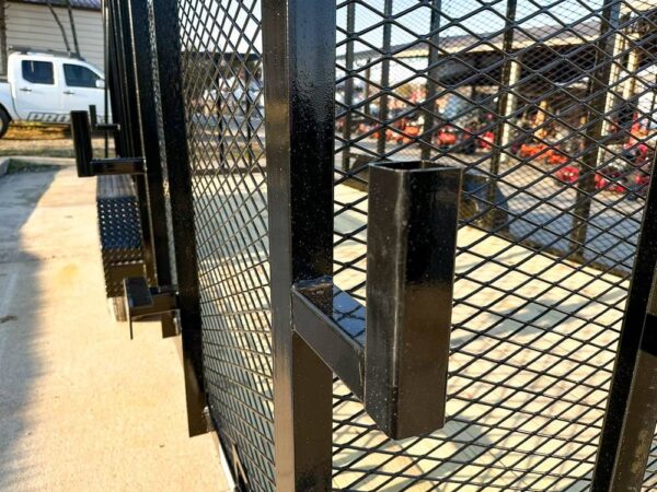 6.4x16 Straight Deck Utility Trailer 6ft Mesh Sides Ladder Racks (2) 3,500lb Axles - Image 10