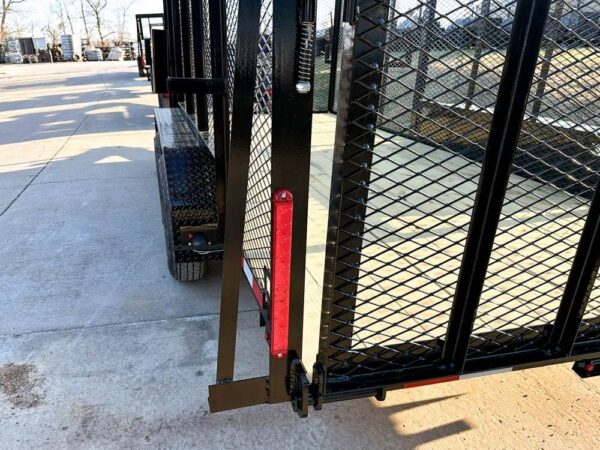 6.4x16 Straight Deck Utility Trailer 6ft Mesh Sides Ladder Racks (2) 3,500lb Axles - Image 14