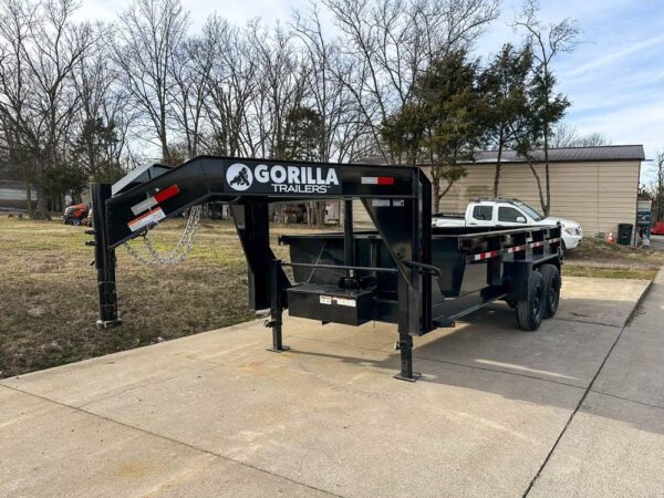 7x14 Gorilla Telescopic Gooseneck Dump Trailer - Image 3