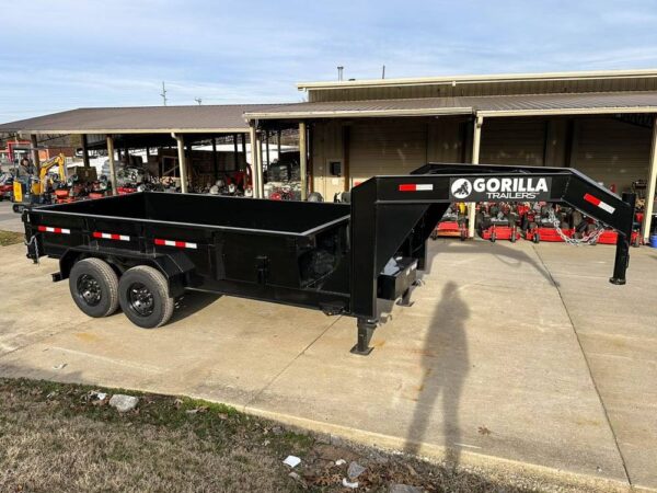 7x14 Gorilla Telescopic Gooseneck Dump Trailer - Image 9