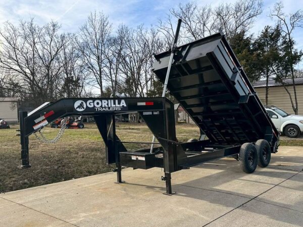 7x14 Gorilla Telescopic Gooseneck Dump Trailer - Image 21