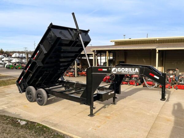 7x14 Gorilla Telescopic Gooseneck Dump Trailer