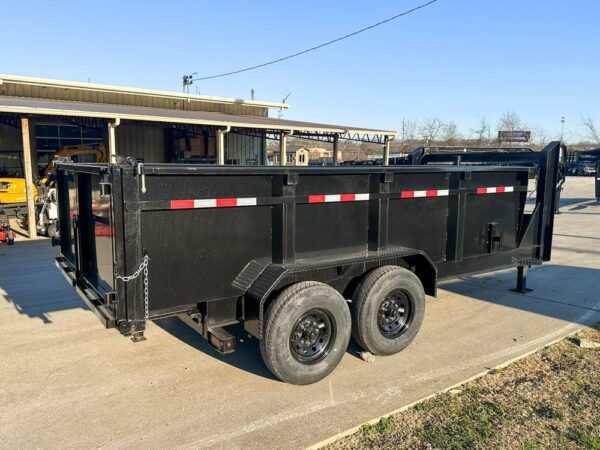 7x14 Gorilla Telescopic Gooseneck IBeam Dump Trailer 3ft Sides (2) 7K Axles - Image 6