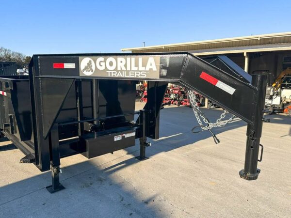 7x14 Gorilla Telescopic Gooseneck IBeam Dump Trailer 3ft Sides (2) 7K Axles - Image 10