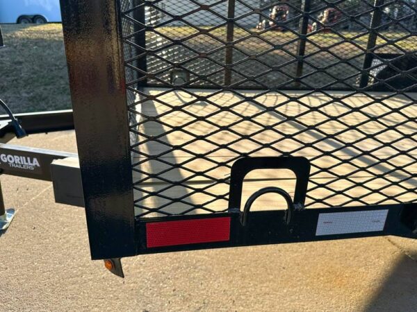 6.4x16 Straight Deck Utility Trailer 6ft Mesh Sides Roof (2) 3,500lb Axles - Image 10